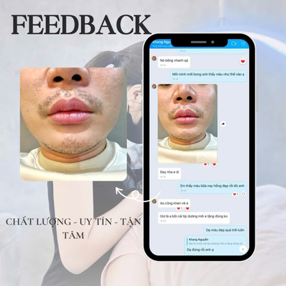 Môi bong ra màu cam đào xinh xuất sắc!